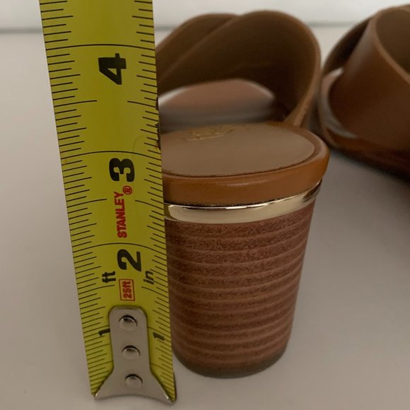 NWOT Franco Sarto Memphis Leather Wedge Sandal US Size 6.5 M - Picture 8 of 9